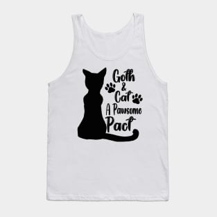 Goth & Cat: A Pawsome Pact Tank Top